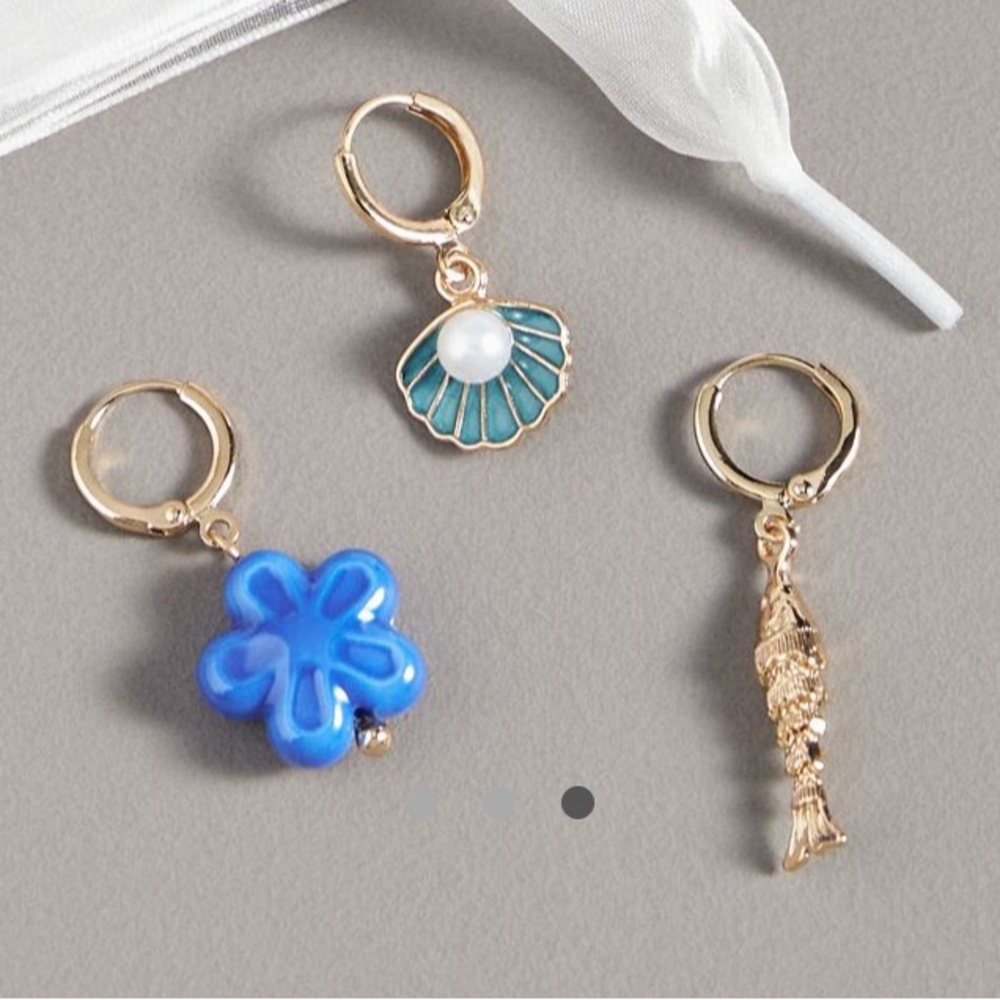 Gold and Blue shoe charms